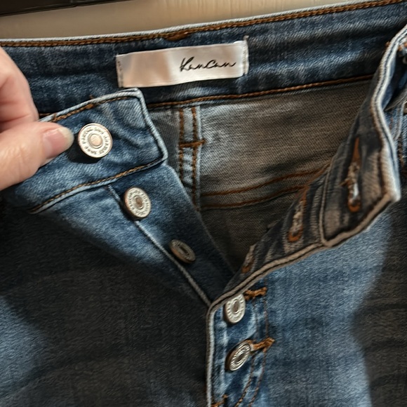 KanCan light blue distressed button fly jeans size 32 - Picture 3 of 11